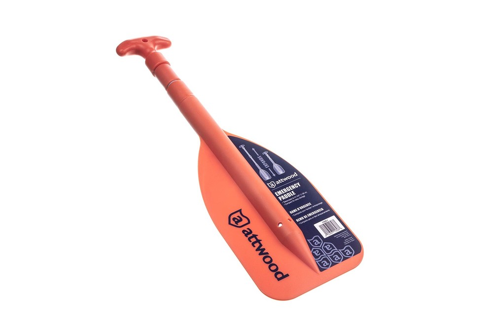 Emergency Telescoping Paddle for Boating, Orange