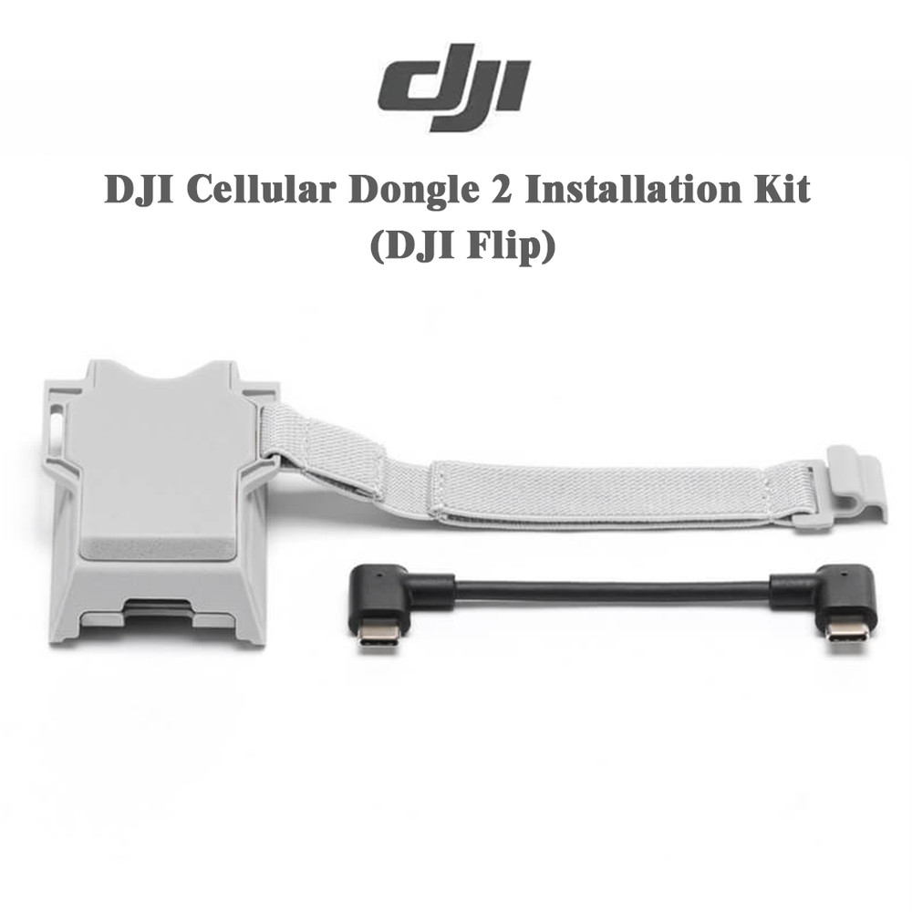 DJI Cellular Dongle 2 Install Kit for Flip – Bracket & Cable – No Dongle