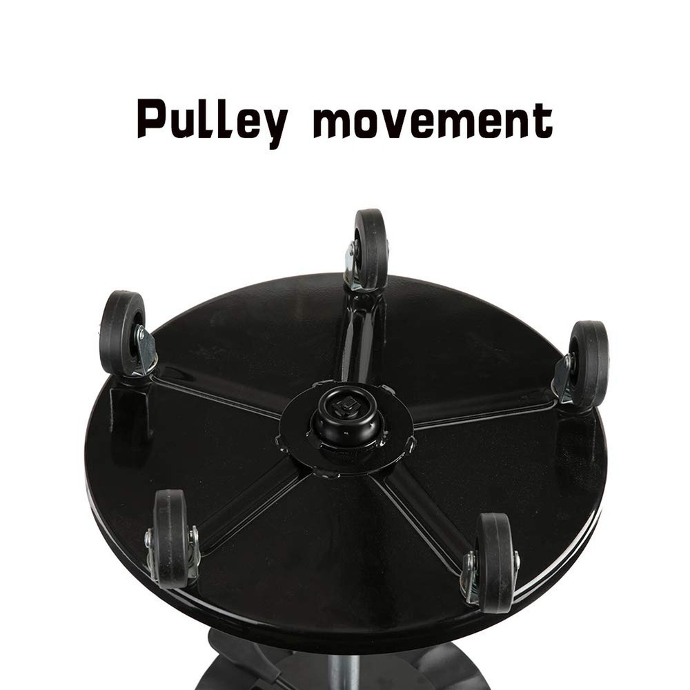 LT2A Heavy-Duty Adjustable Mechanic's Roller Seat Adjustable Rolling Stool wi...