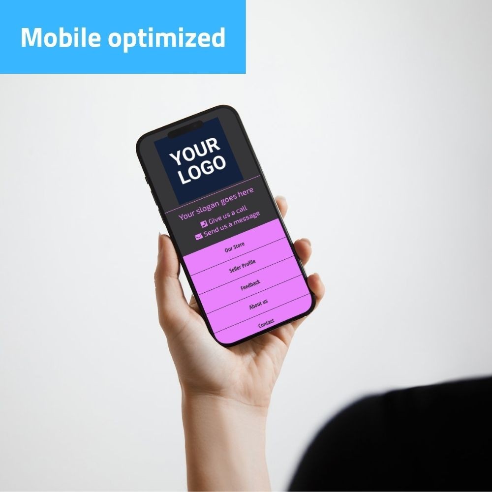 eBay Template - Responsive modern - black - Mobile Optimized + Editor