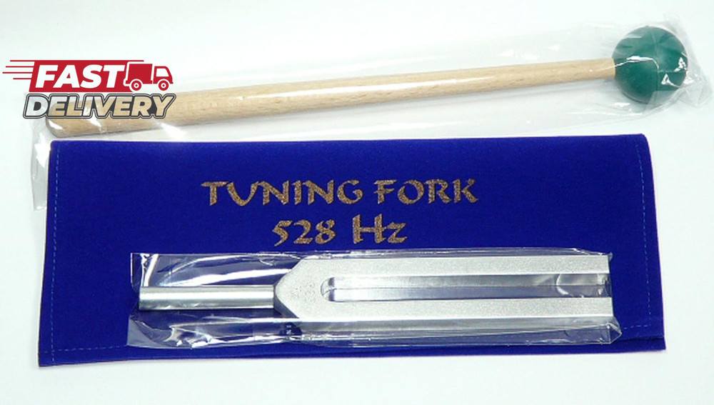528 Hz Tuning Fork for Healing with Mallet & Pouch