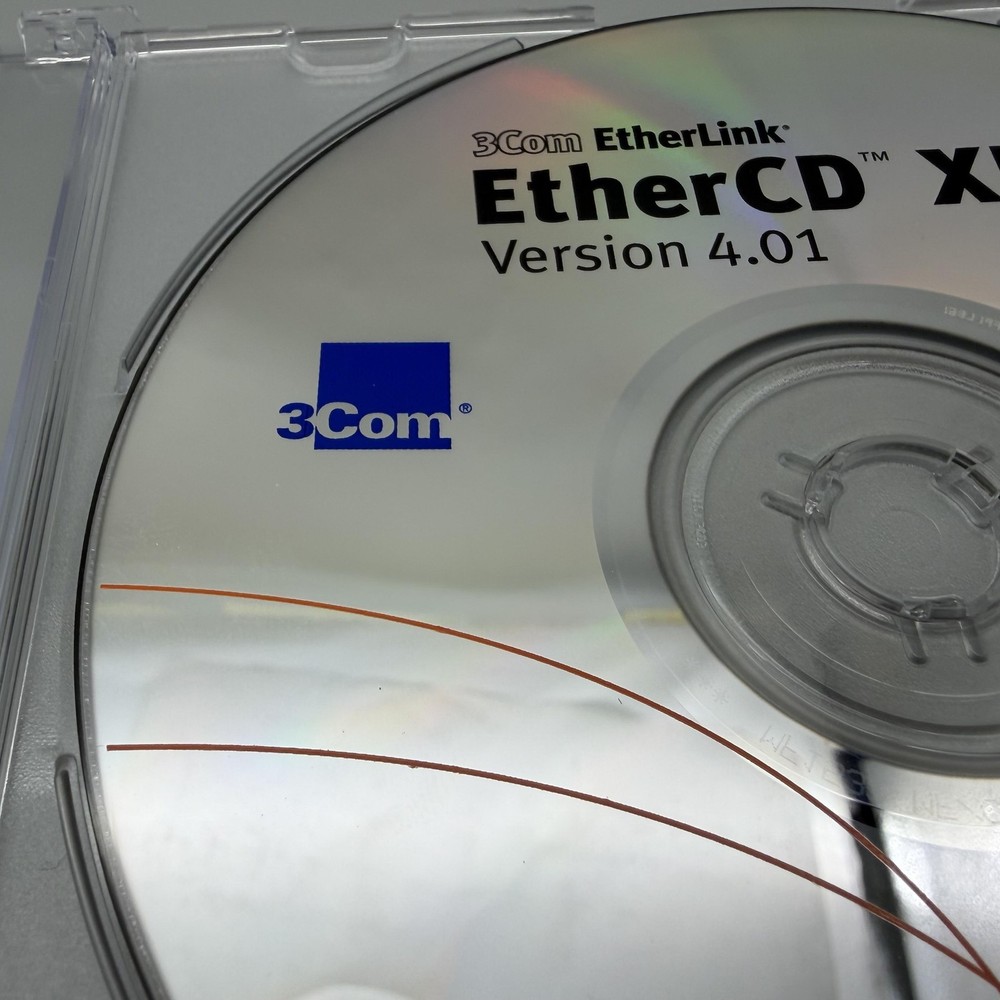Vintage 1999 3Com EtherLink EtherCD XL Ver 4.01 Drivers Update CD-ROM Software