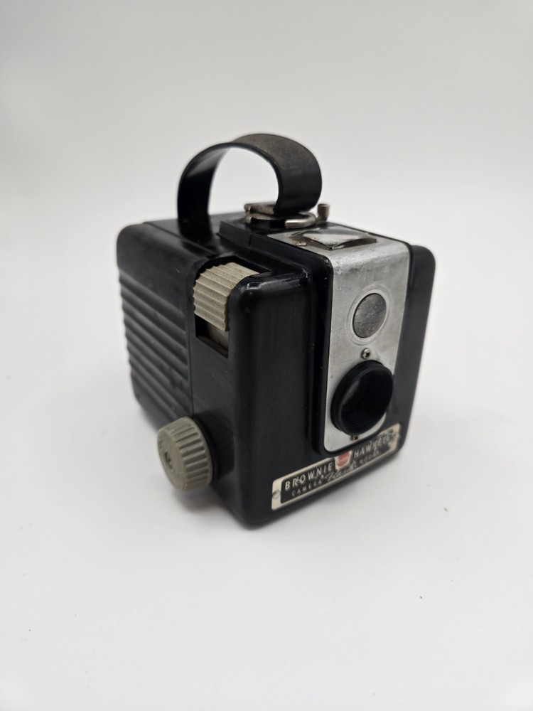 Kodak Brownie Hawkeye Flash Model Camera w/ Handle – Untested