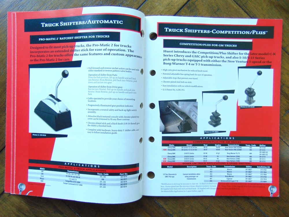 Vintage Original 1997 Hurst Performance Transmission Controls & Acc. Catalog