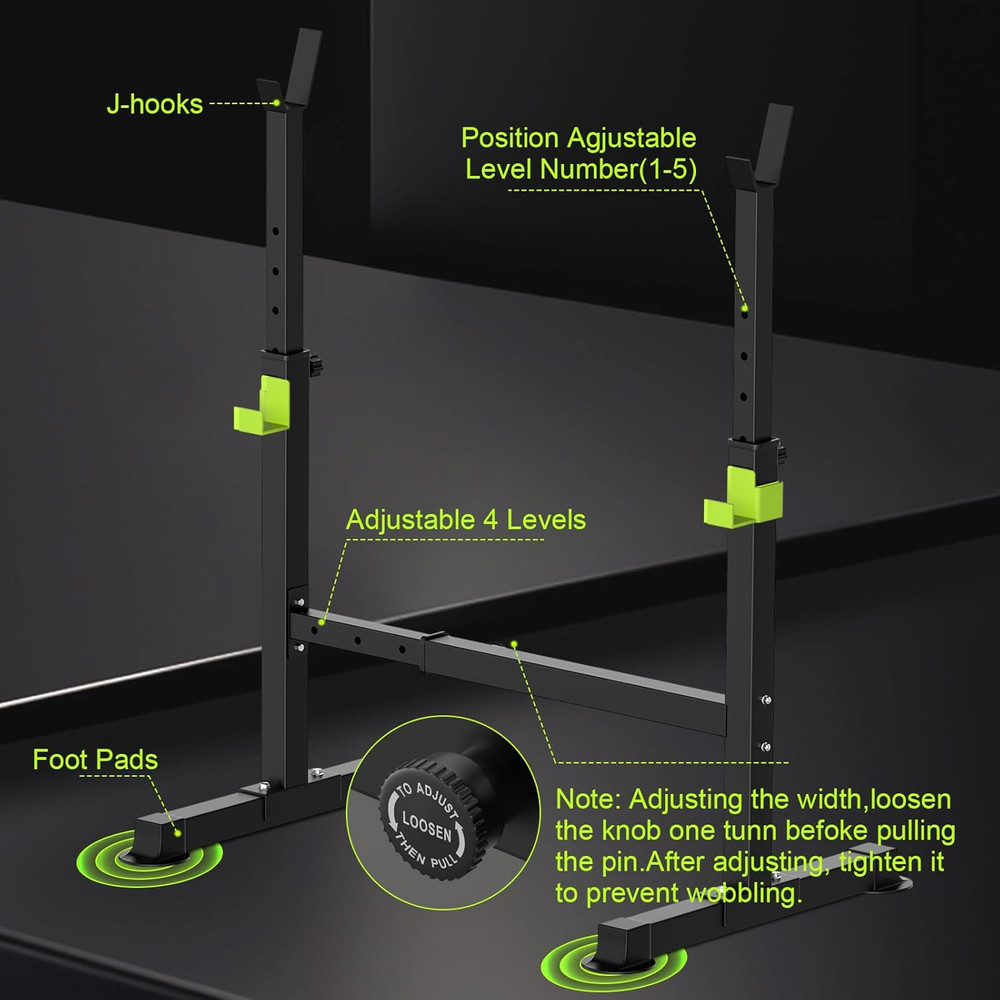 Adjustable Folding Weight Bench for Home Gym, 660 Lbs Capacity Multi-Functional