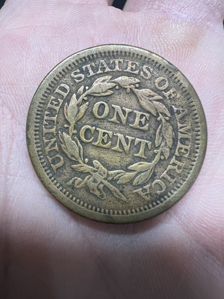 1851 Braided Hair Large Cent