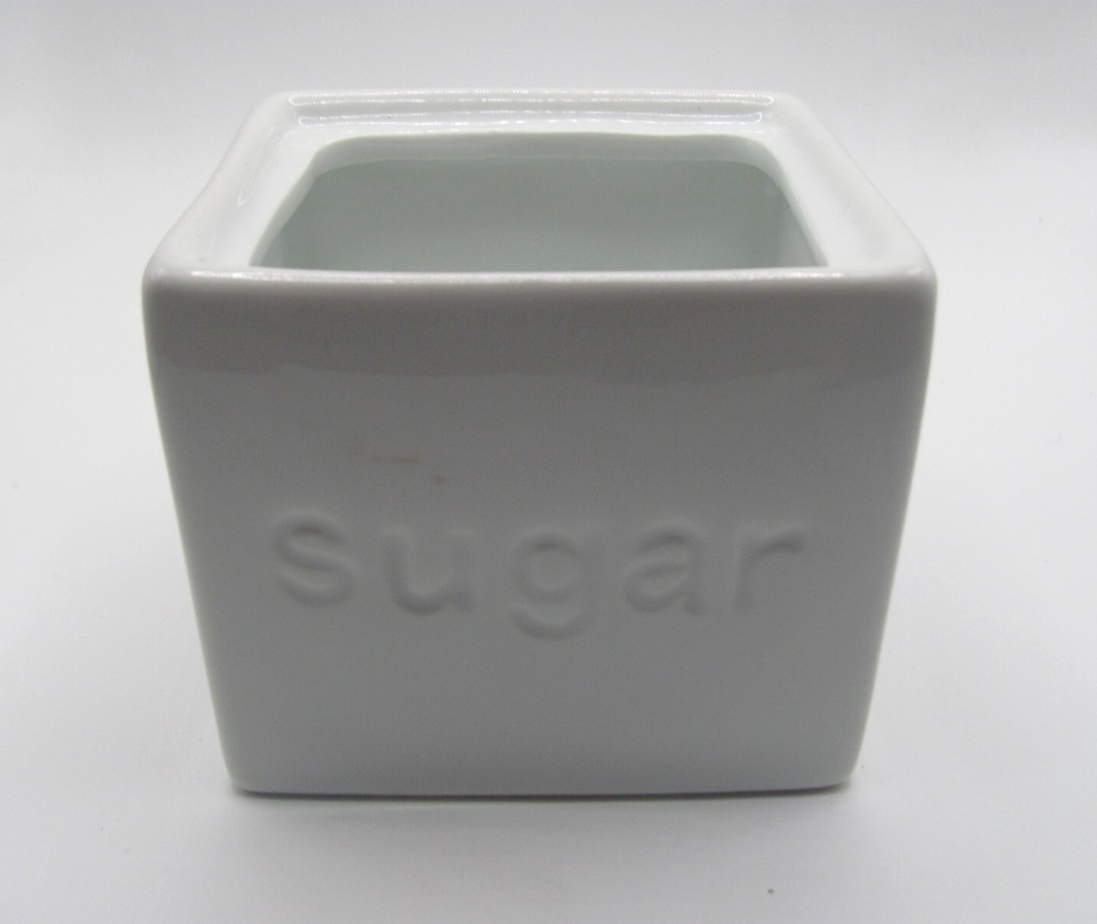 PRE-OWNED CERAMIC "SUGAR" CONTAINER (MISSING TOP)