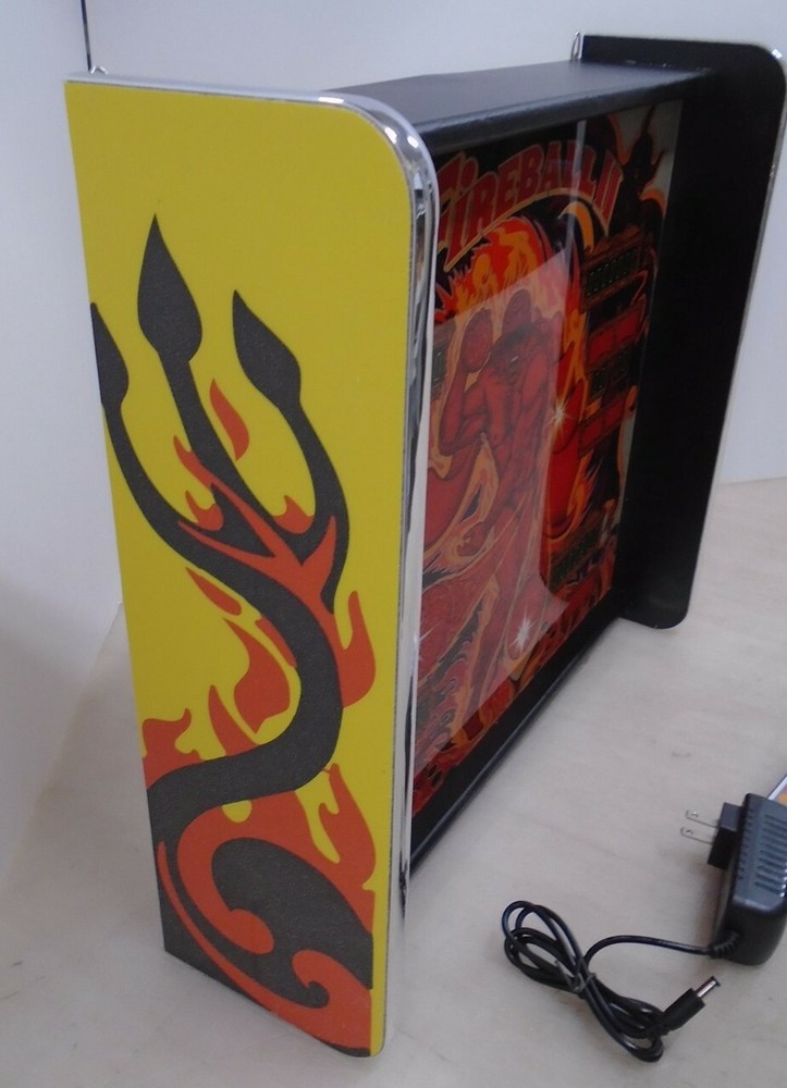 Bally Fireball 2 Pinball Head LED Display light box