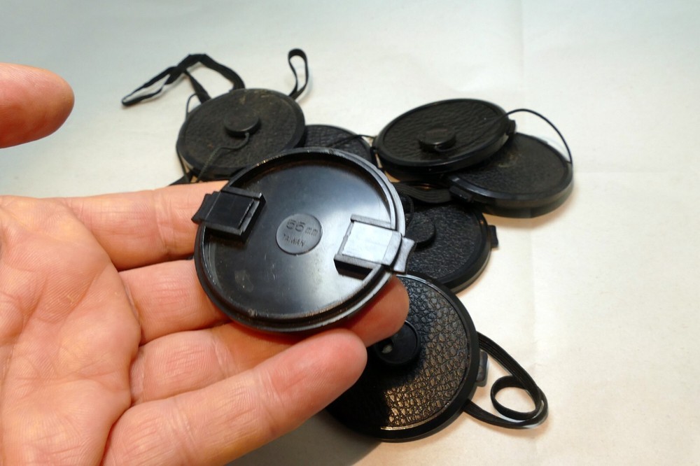 55mm Front lens Cap for Hexar AR - snap on type - with keeper string
