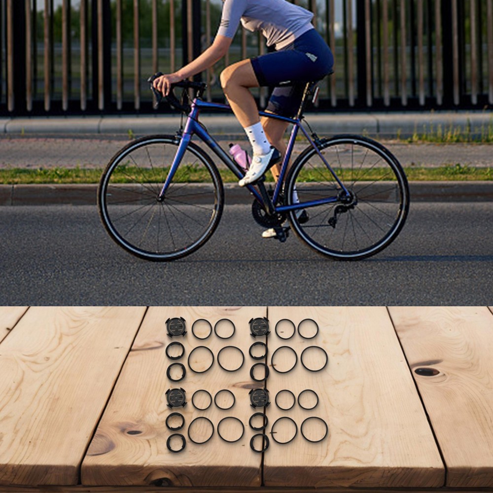 Bike Computer Mounting Kit 4 Elastic Straps Suitable for Garmin Devices