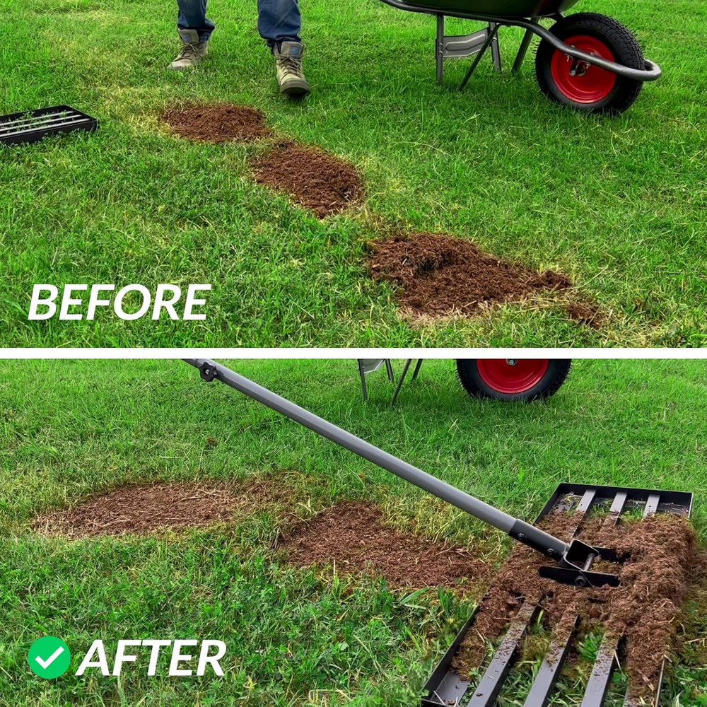 Lawn Leveling Rake, Levelawn Tool, Heavy Duty Effort Saving Lawn Level Tool, Ste