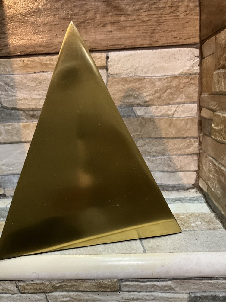 Metal Bookend Pyramid Gold - Threshold™ designed with Studio McGee