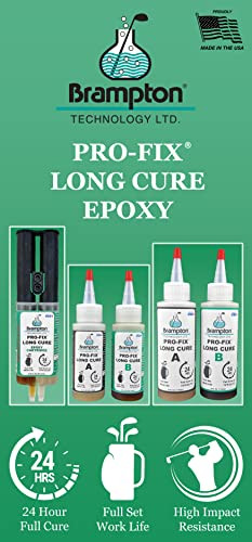 PRO-FIX Long Cure Golf Epoxy - Full Set Work Life - Extra Strength - Golf Ep...