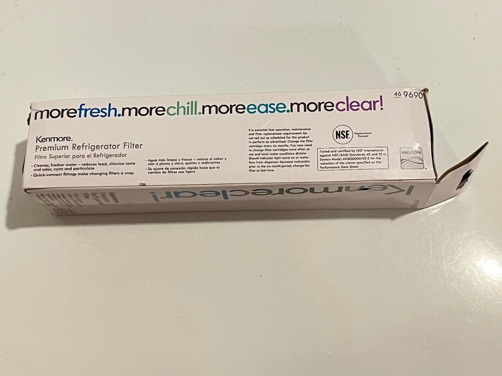 Kenmore Clear 46-9690 Refrigerator Water Filter NEW Sealed