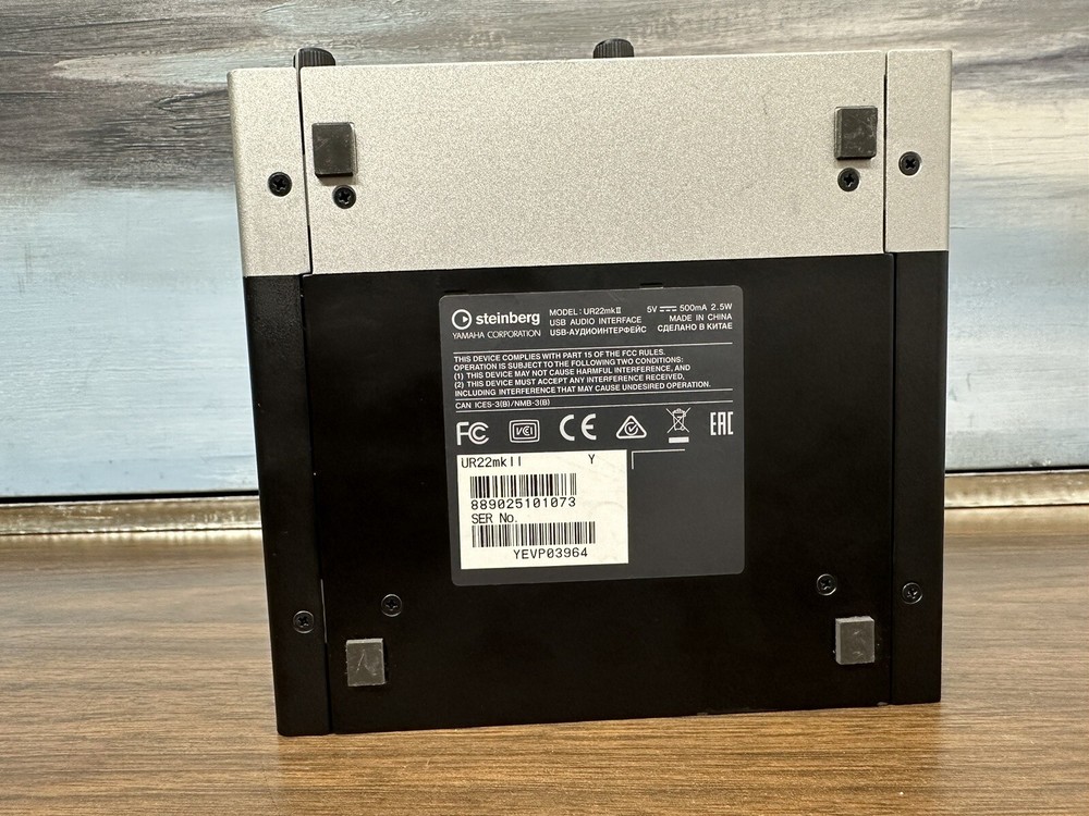 Steinberg UR22 MKII 2x2 USB Audio Interface Untested Not Power Supply