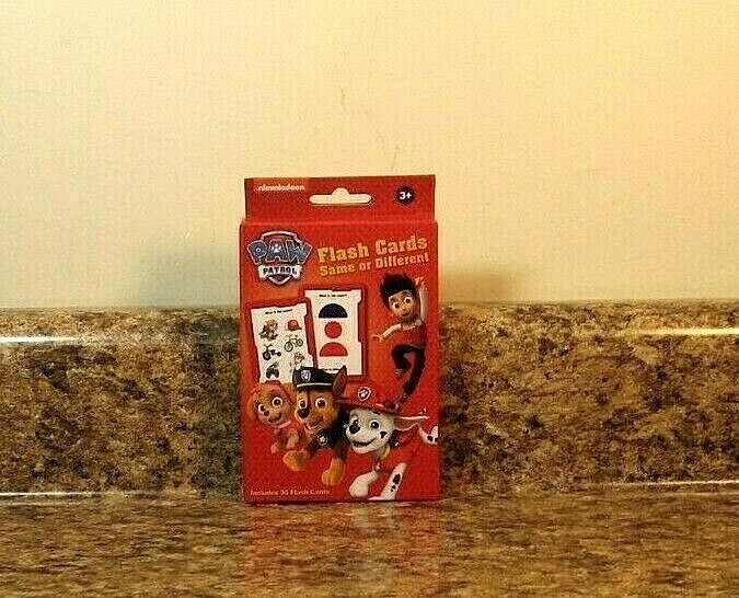 PAW Patrol Flash Cards Same Or Different NEW