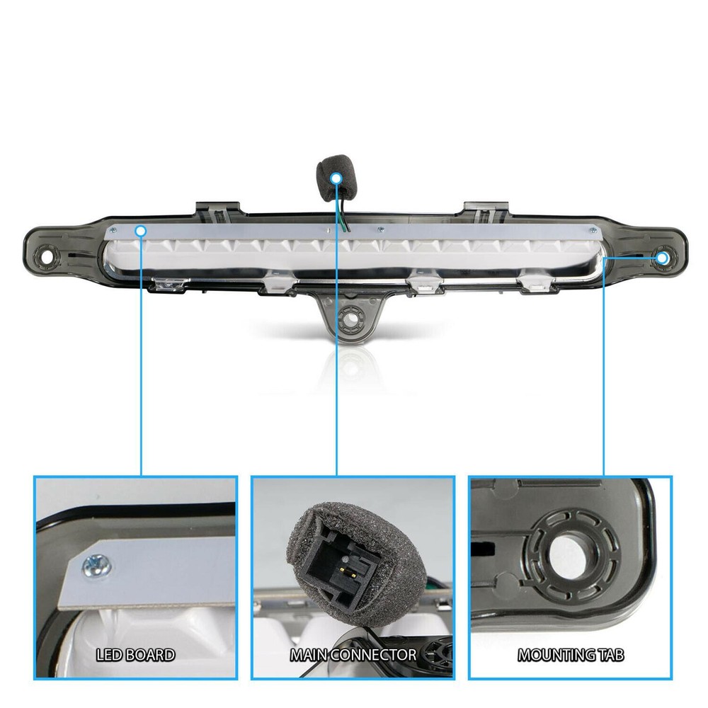 SMOKED RED Full LED 3RD Third BRAKE LIGHT For 2010-2014 FORD MUSTANG