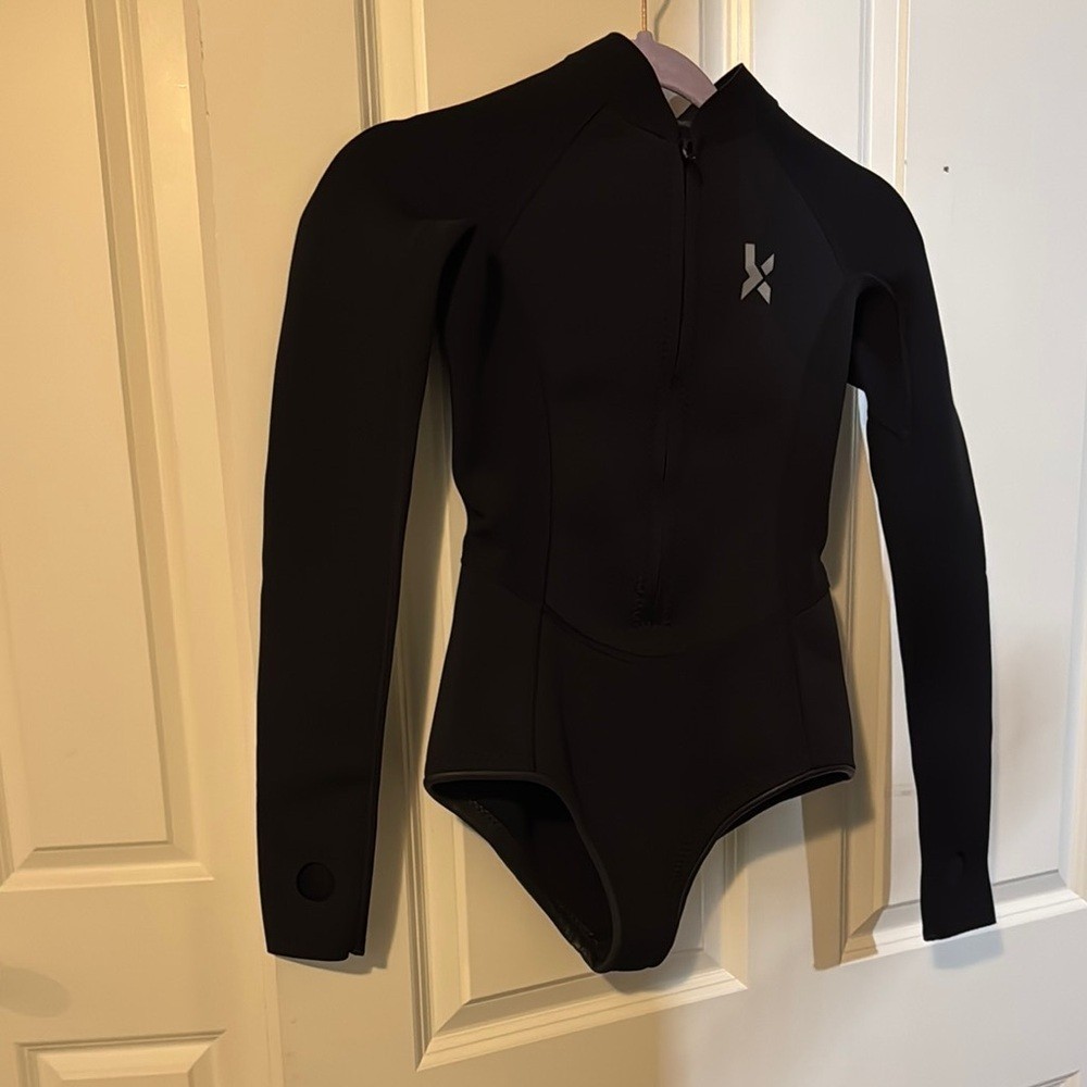 Black Long Sleeve Nylon Dive Water Suit