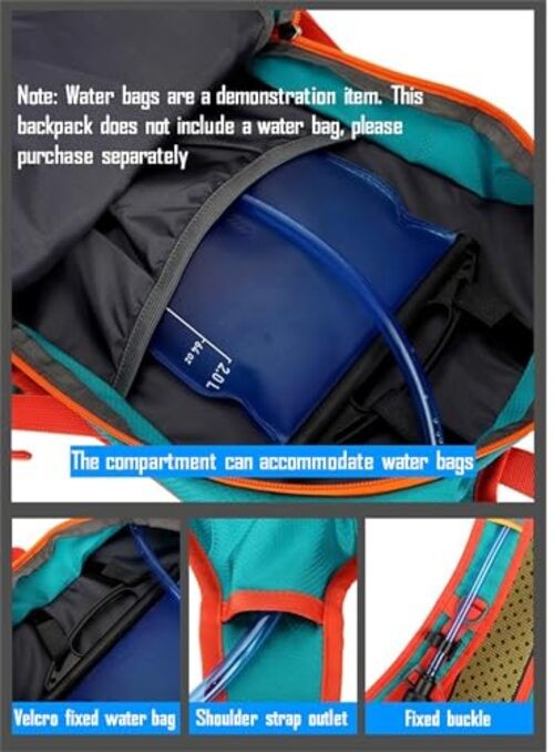 Lightweight Cycling Hydration Backpack,Large Capacity Pack for Green