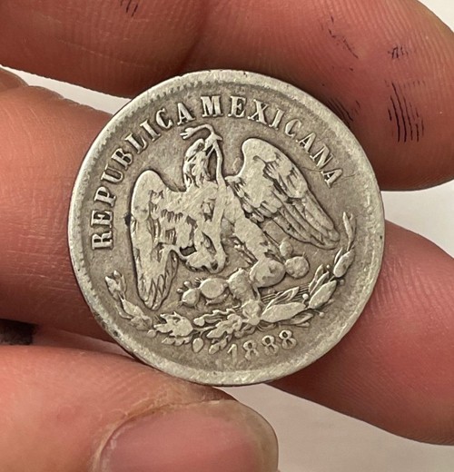 Mexico - 1888 GoR Silver 25 Centavos - Popular