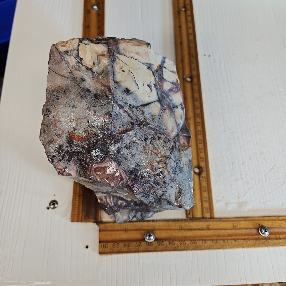 Porcelain or Sci-Fi jasper rough, beautiful multi color and pattern 5LBS 0.0OZ.