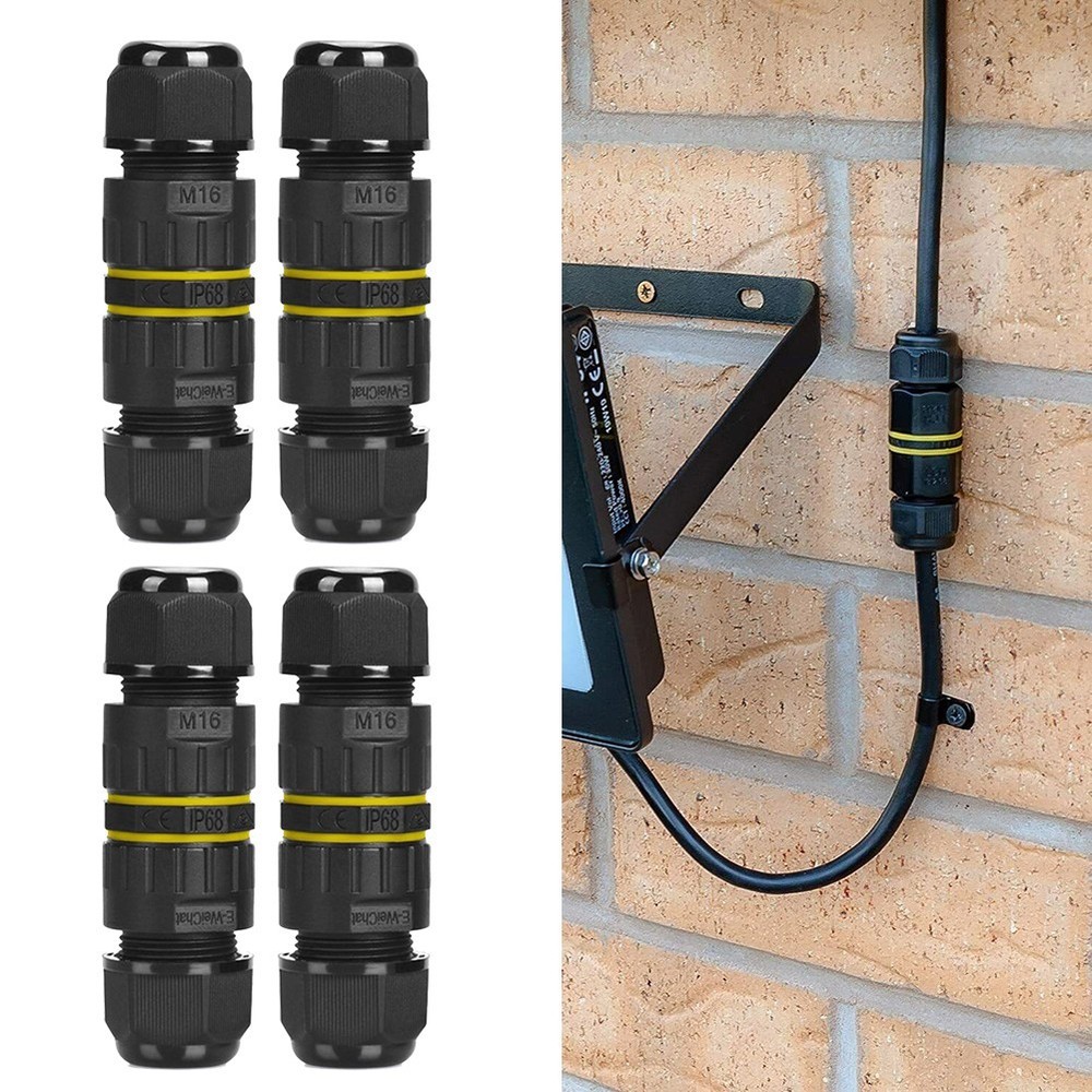 Waterproof Junction Box with 3 Pin Cable Connector for Solar Panel System