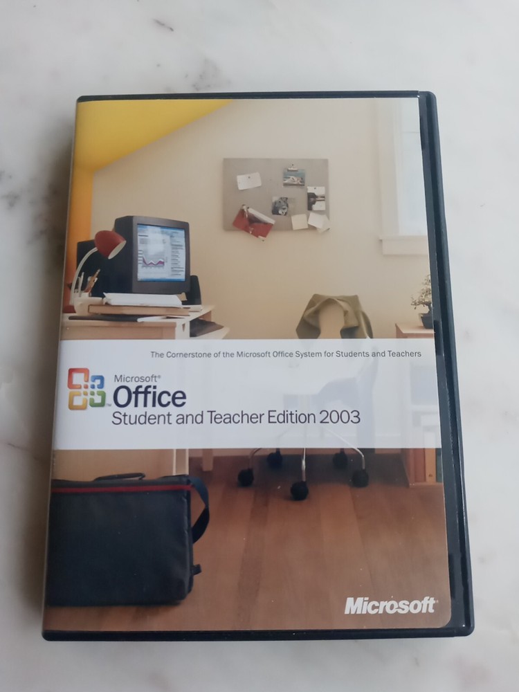 Microsoft Office Student and Teacher Edition 2003 CD Software