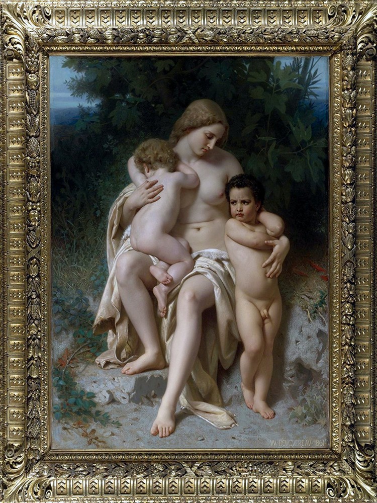 FIRST DISCOURSE W. Bouguereau woman Tile Mural Kitchen Backsplash Marble Ceramic