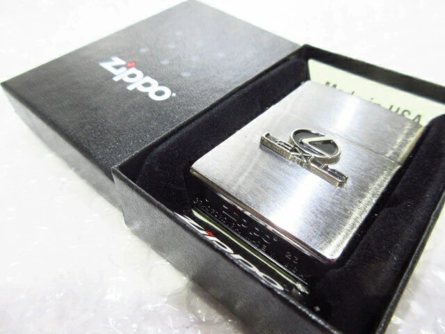 Zippo Lexus Emblem Logo Silver Polished One Sided Processing Lighter Slim Japan