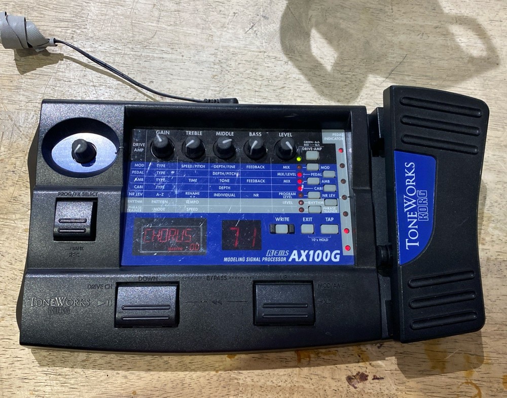 KORG Tone Works AX100G Guitar Modeling Signal Processor Expression Pedal