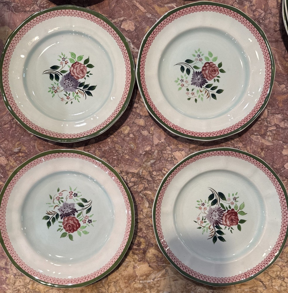 Adams England Calyx Ware Mandalay Pattern Hand Painted Complete 20-pc Set