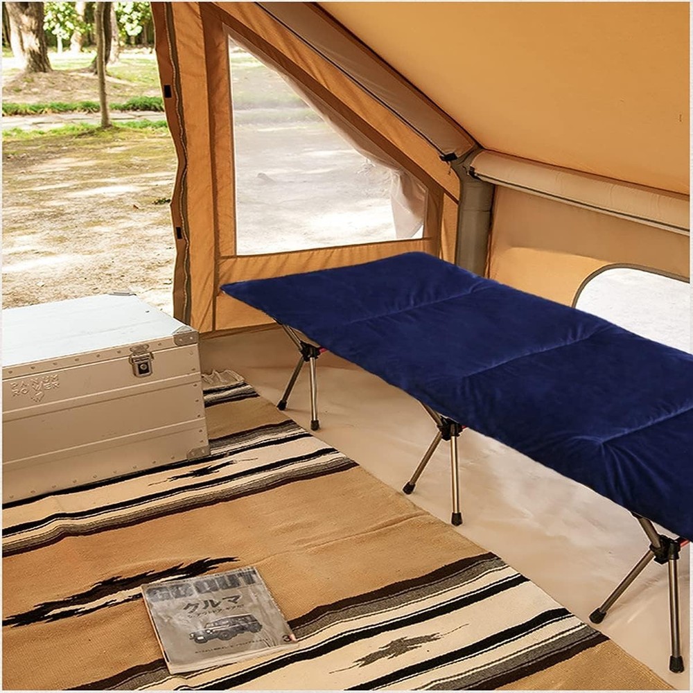 Camping Sleeping Pad Microfiber Cot Mat Lightweight Foldable for Backpacking