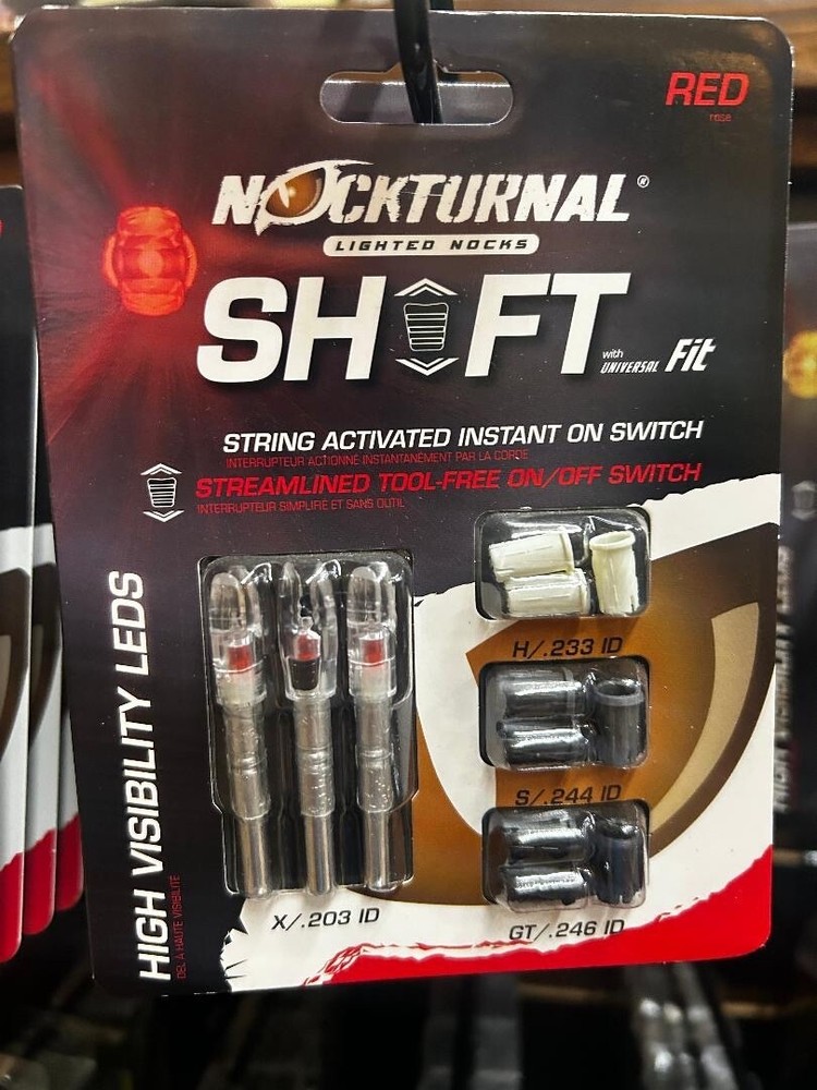 Nockturnal Shift Nock Red with Universal Fit