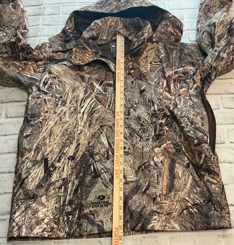 Drake Waterfowl Systems Advanced Max 4d Camo Jacket Size M With Removable Hood