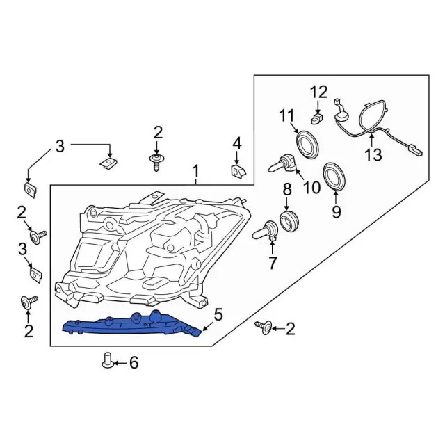 Genuine Ford Headlight Bracket JL1Z-17C972-B
