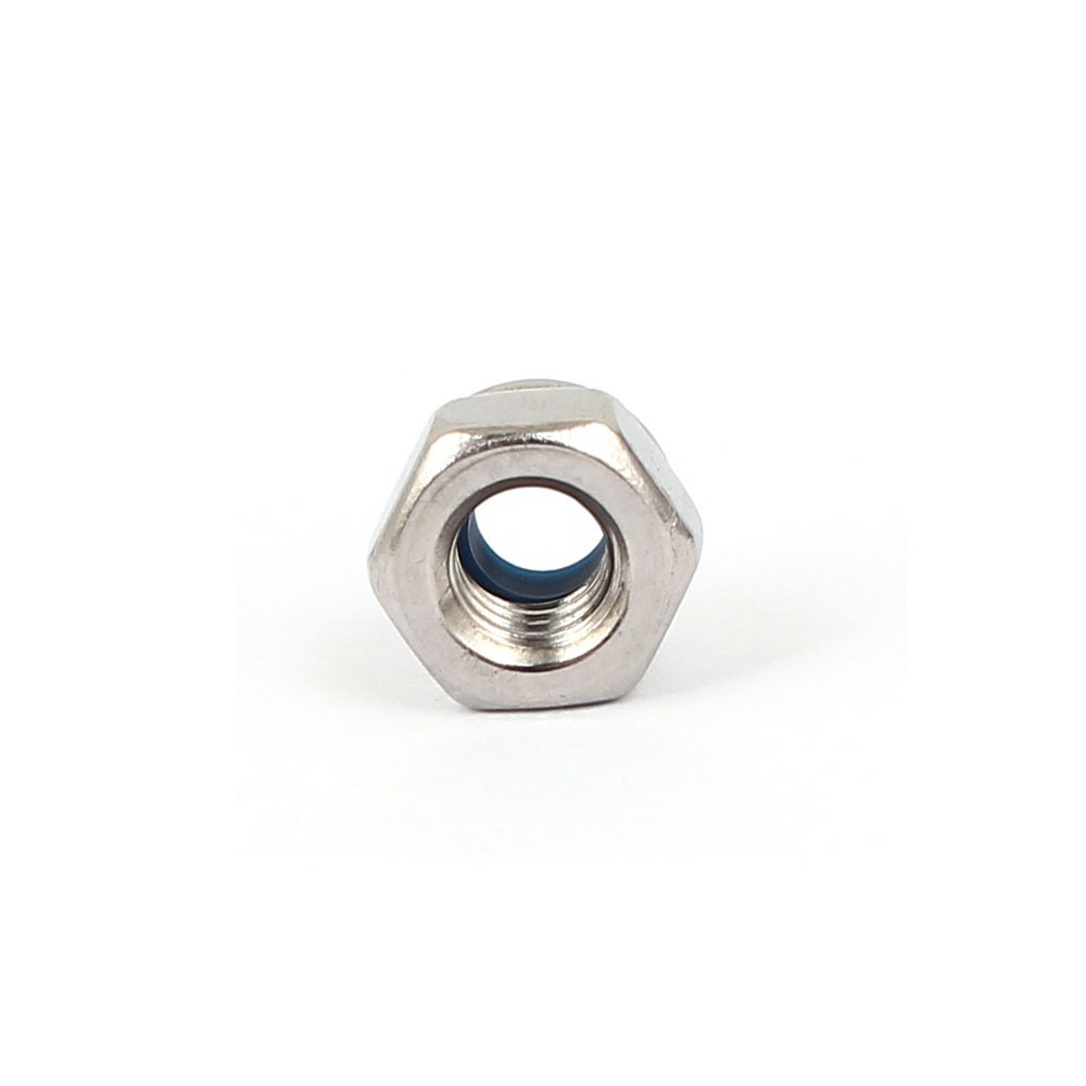M4 304 Stainless Steel Nylock Self-Locking Nylon Insert Hex Lock Nuts 50pcs