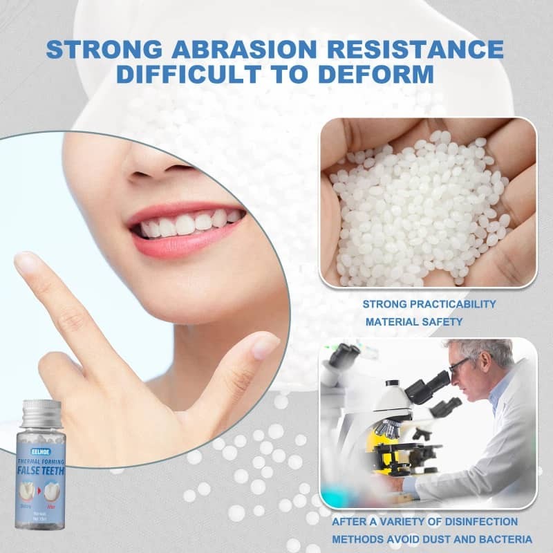 30ml Reusable Thermal Forming False Teeth Plastic Dental Glue False Teeth Cover