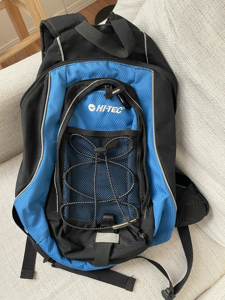Hi-Tec Hydration Hiking Backpack – Blue & Black (No Bladder) -Preowned
