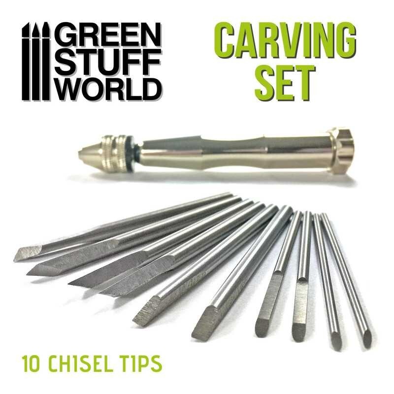 Green Stuff World Hobby Carving Set New