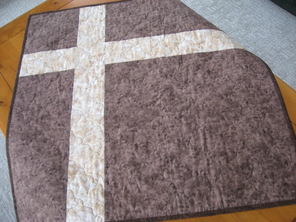 Handmade Quilted Table Topper Scrappy Fall Leaves