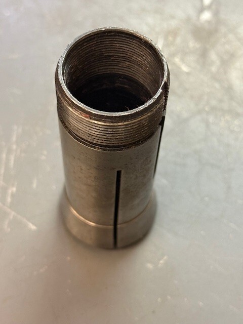 7/16" Round 5C Collet w/Internal Threads
