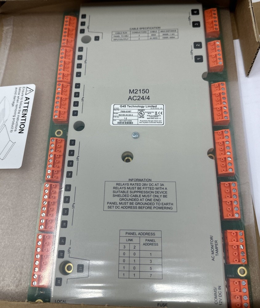 Amag Symmetry M2150-AC24/4 G4S Technology Multinode Controller Module Board