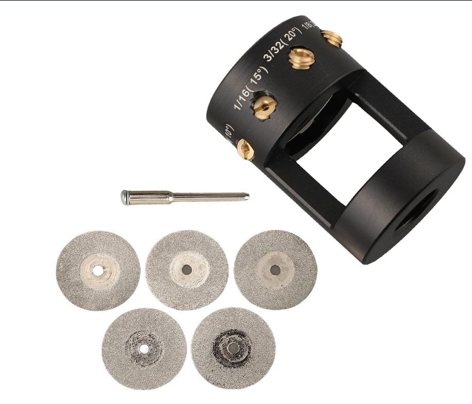 Tungsten Grinder Sharpener Multi-Angle Offsets Head Tool Set For TIG Welding