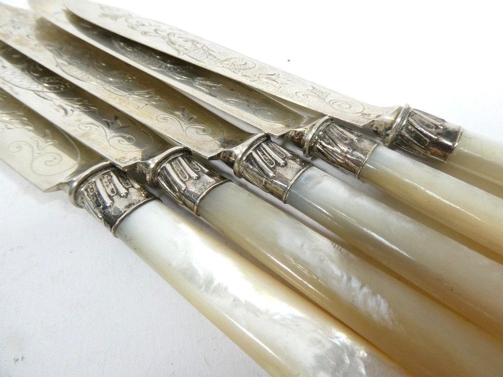 Art Nouveau Fish Cutlery Silver Eugen Marcus