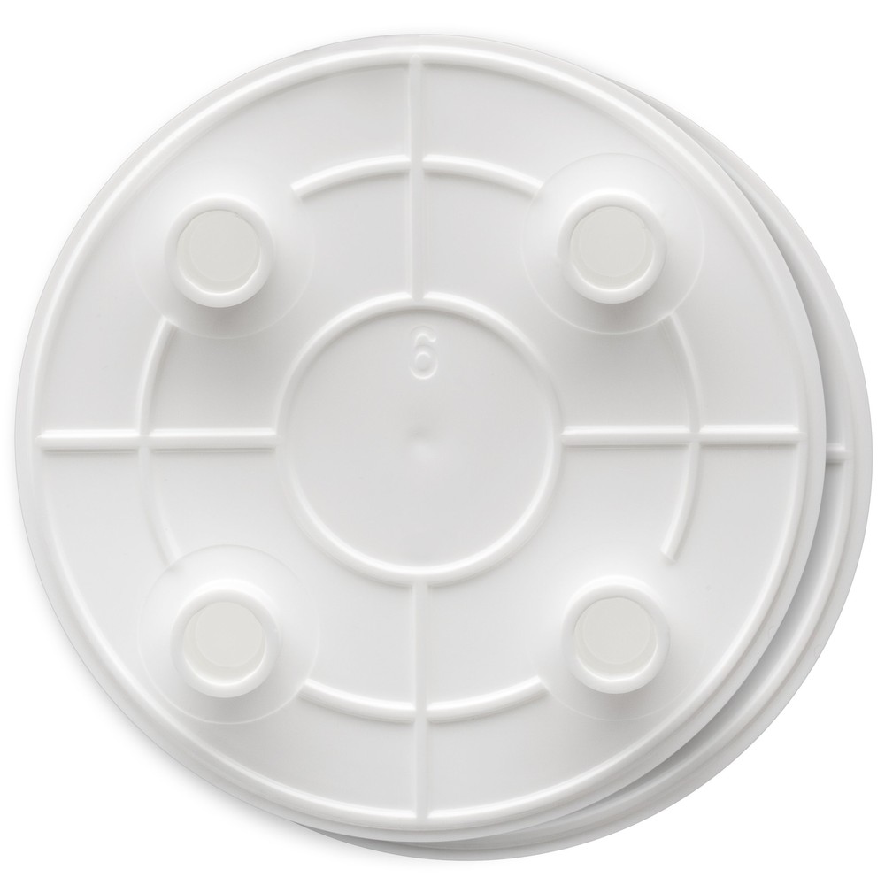 Lady Mary Separator Plate 6" Diameter 2-Pack White