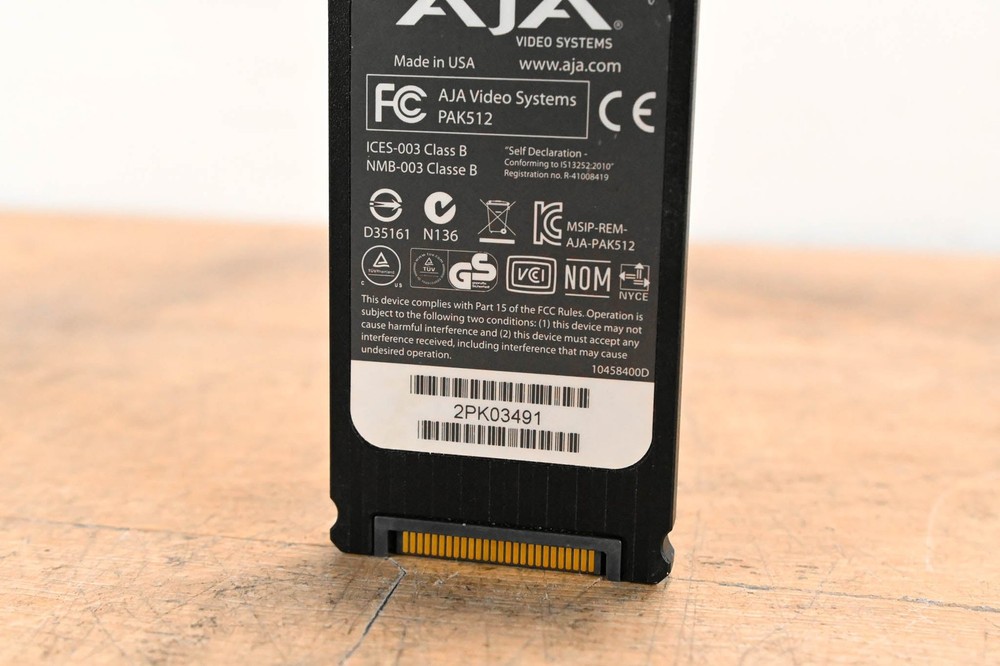 AJA PAK512 SSD Module for Ki Pro Systems CG01WEK