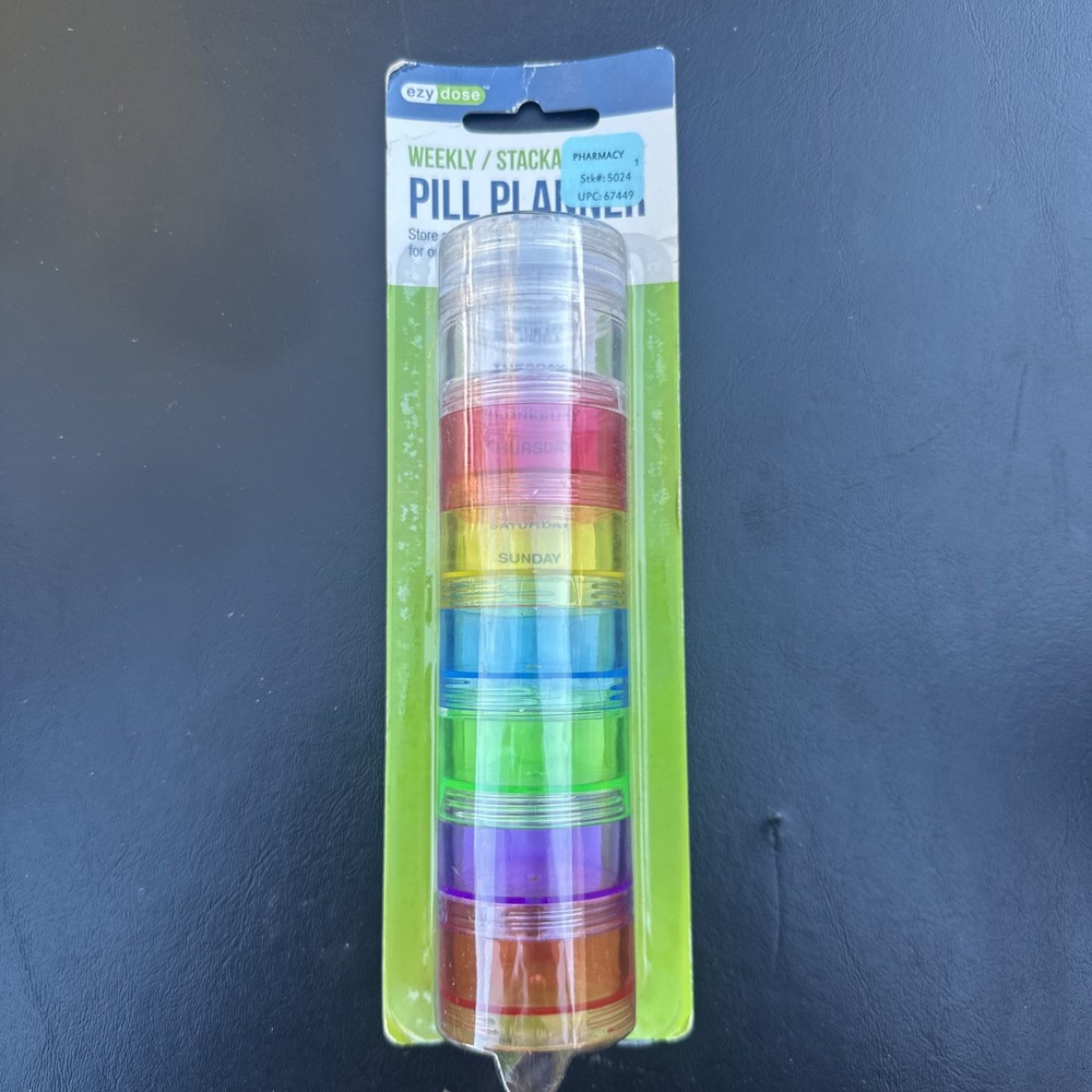 Ezy Dose Pill Planner Weekly/Stackable NEW in Package!!
