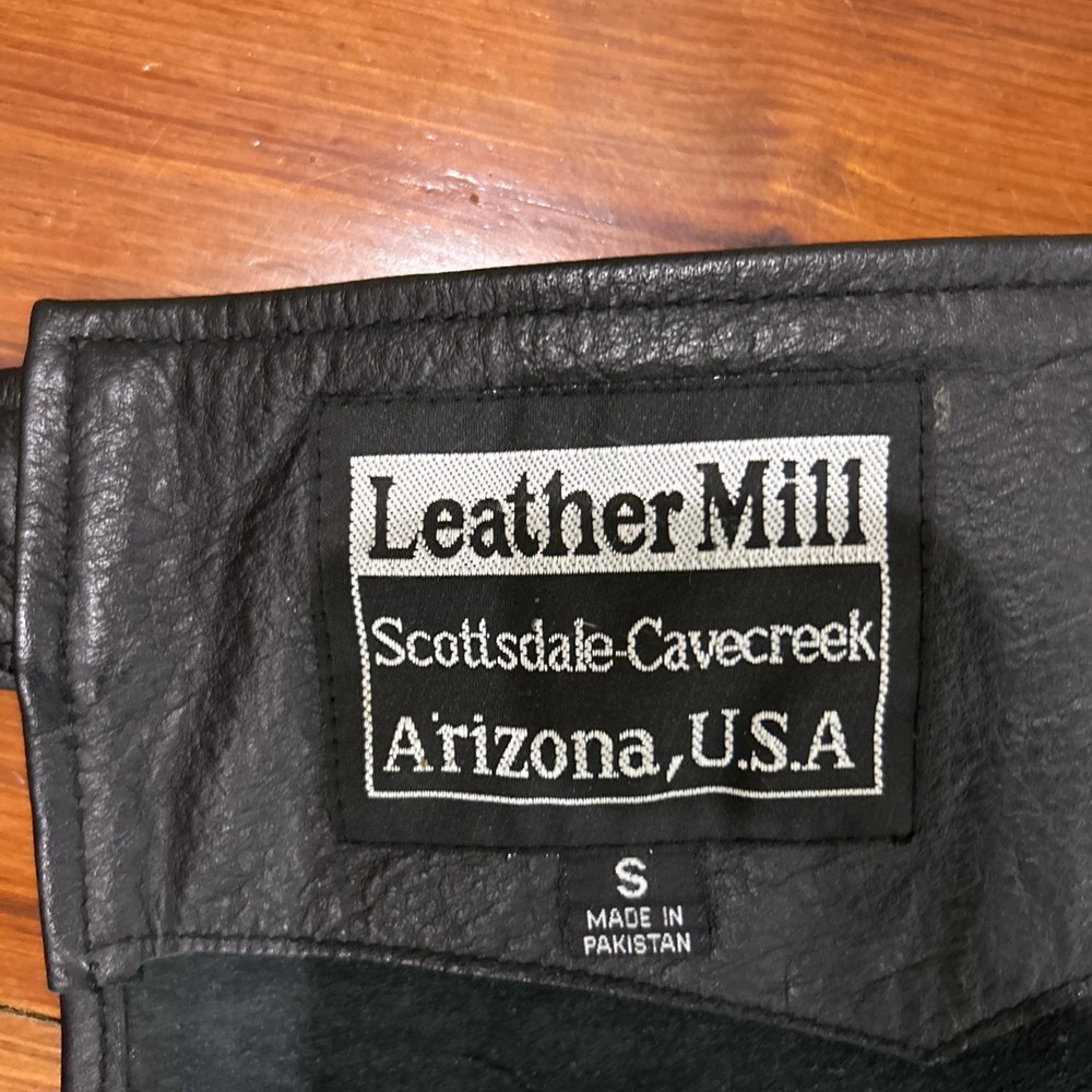 100% Real, High Quality Leather Motorcycle Chaps