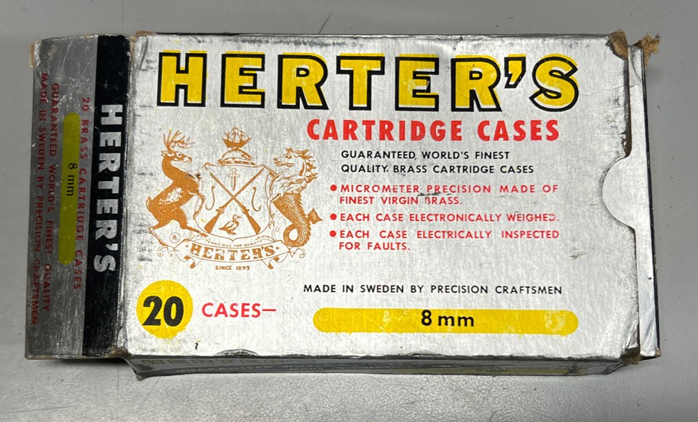 Herters Cartridge Cases Box 8 Mm