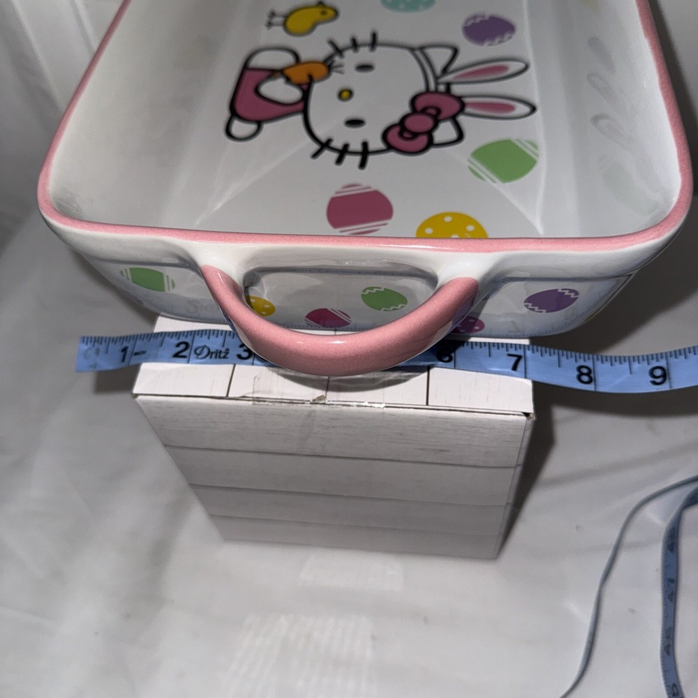 Hello Kitty Sanrio Easter Bakeware Rectangular Baker New W/O Box
